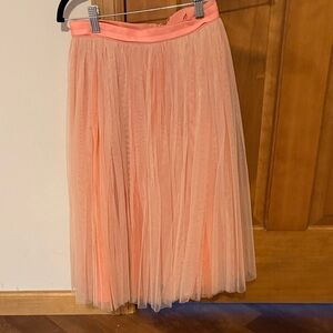 Needle & Thread Pink Tulle A-Line Skirt